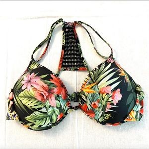 Revamped by Sirens tropical bathing suit top SZ M. NWOT.